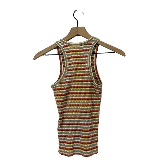 Madewell Ribbed U-Neck Tank Top - Stripe - XS - Picture 3 of 12